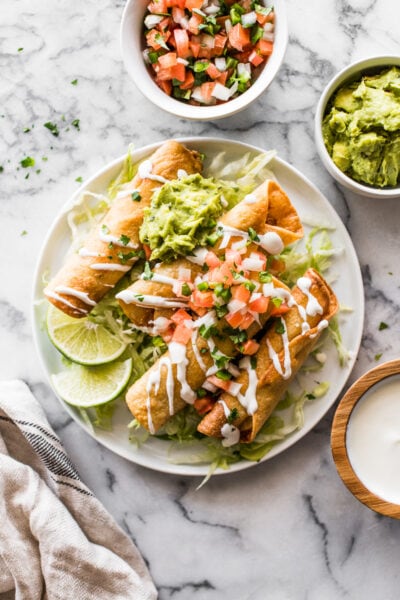 Chicken Taquitos (Baked or Fried)