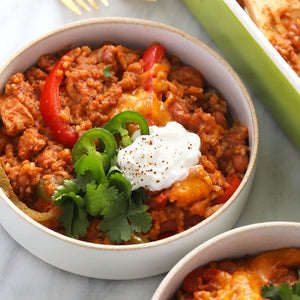 Chicken Burrito Bowl Casserole