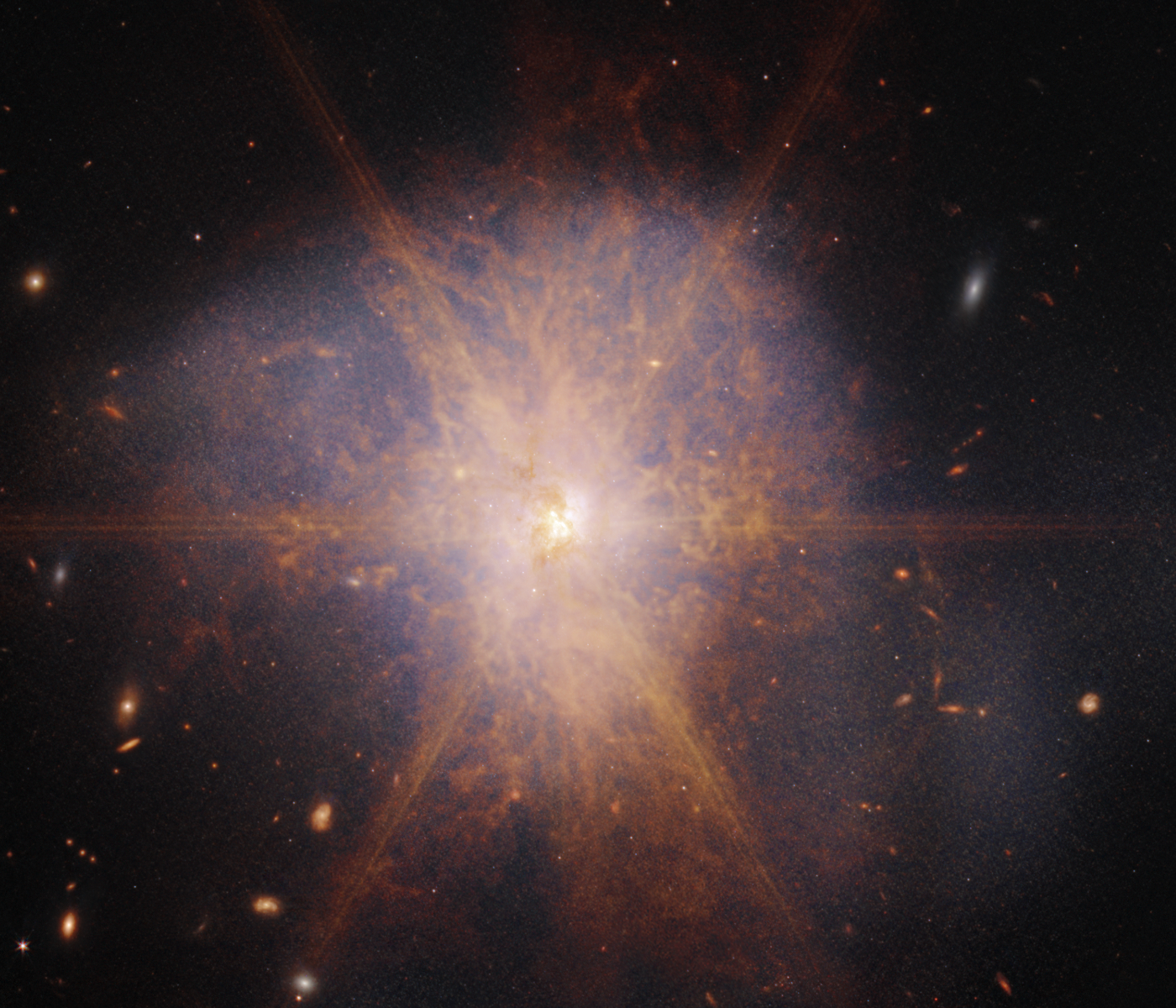 This galactic collision made a blast brighter than 1 trillion suns