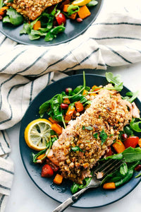 Walnut Crusted Maple Salmon