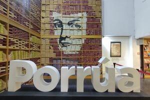 Librería Porrúa’s Sor Juana Book Mosaic in Mexico City, Mexico