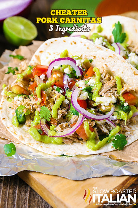 Slow Cooker Cheater Pork Carnitas (With Video)