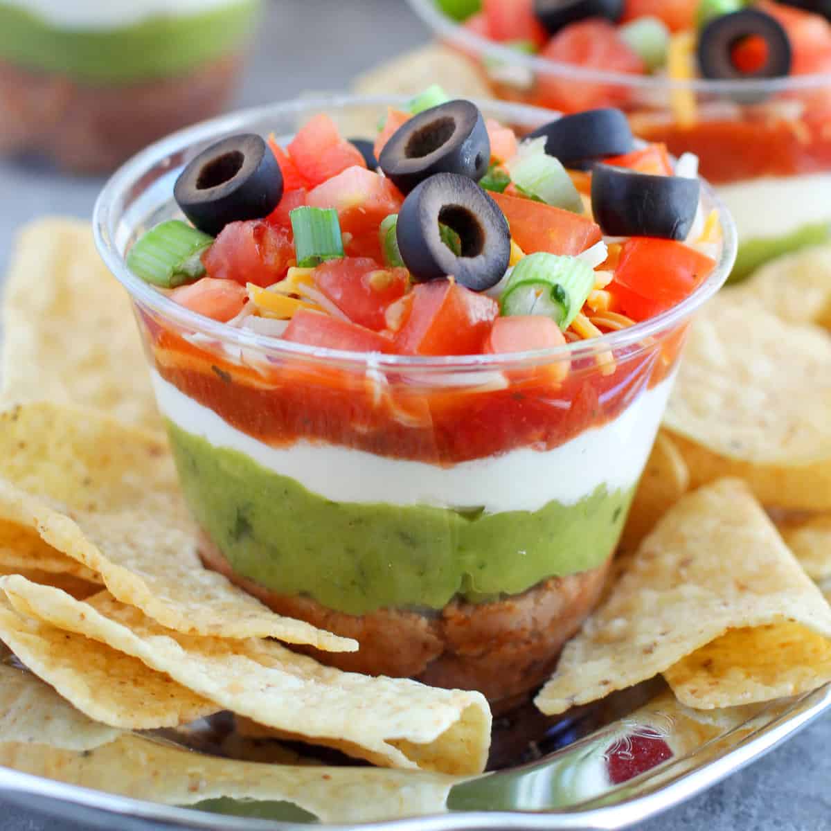 7 Layer Dip Cups