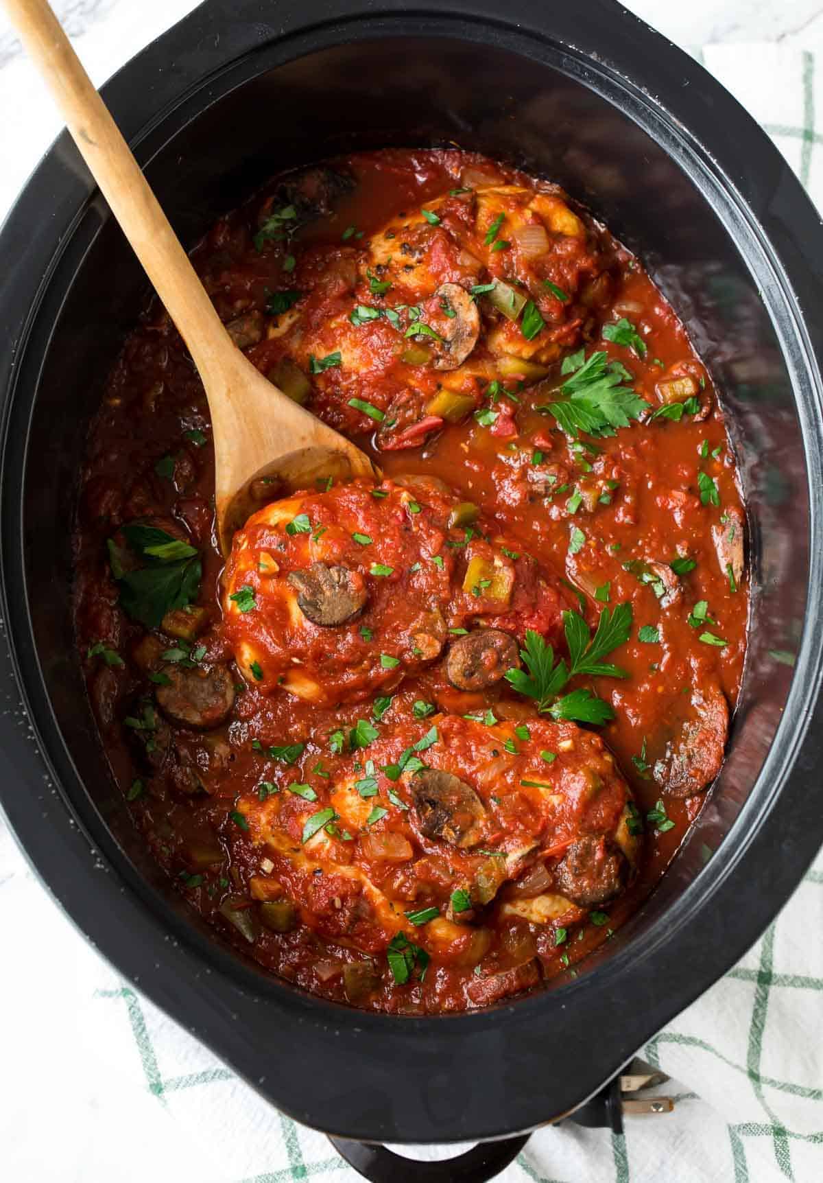 Slow Cooker Chicken Cacciatore