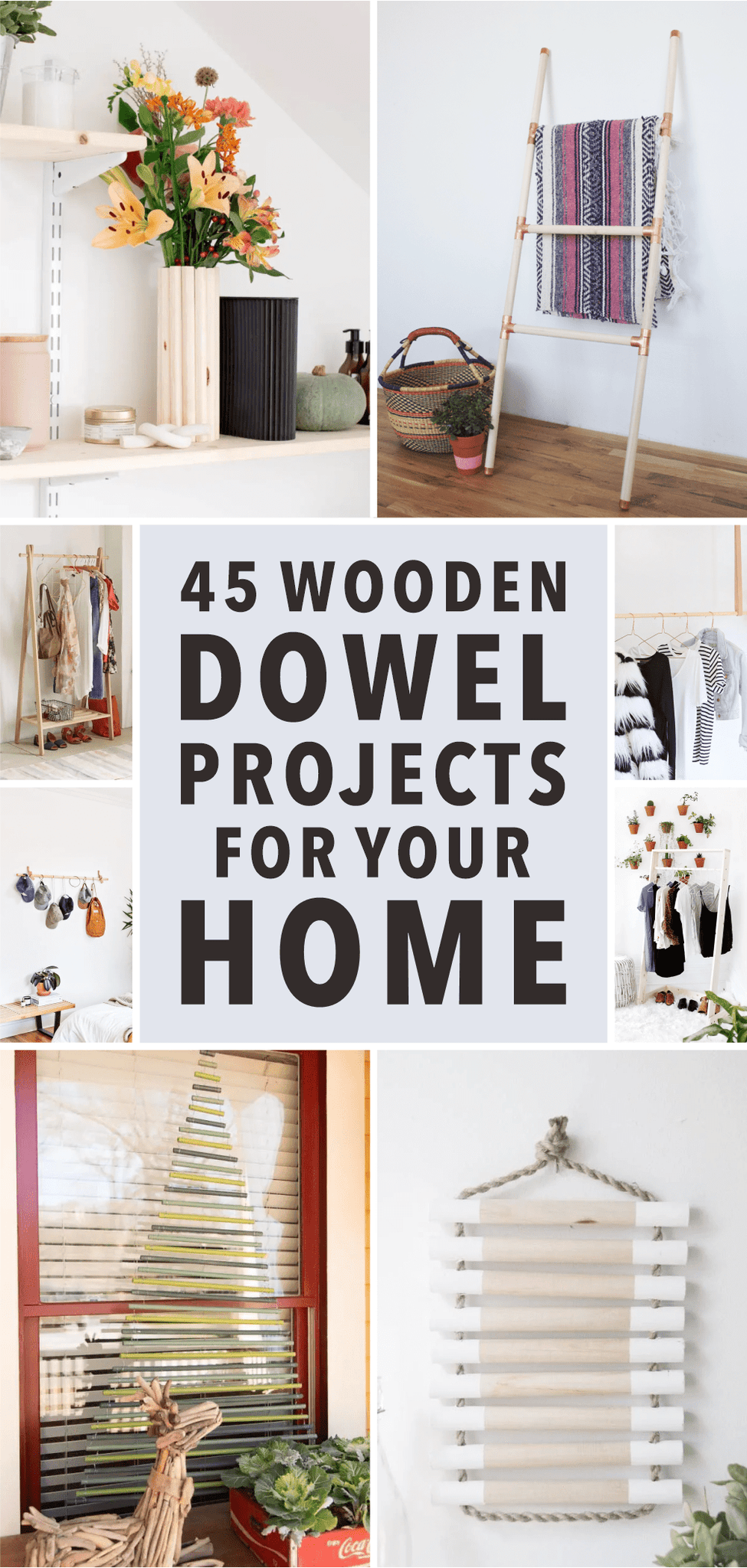 45 Wooden Dowel Projects for Your Home