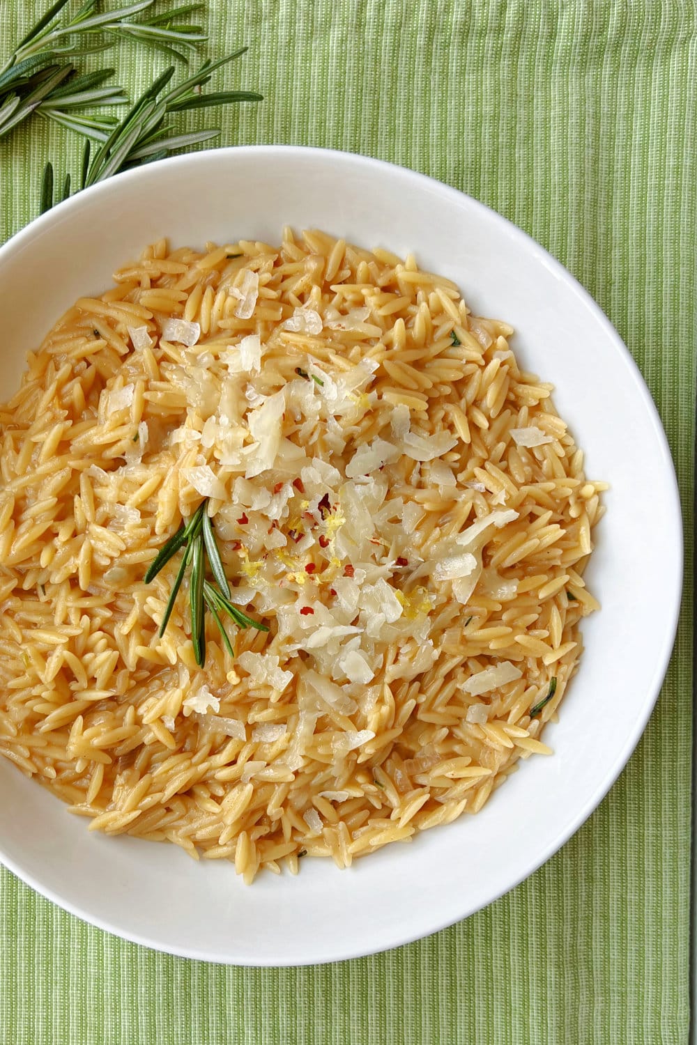 Creamy Orzo Pasta with Rosemary Browned Butter