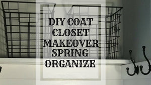 See how I turned my messy coat closet into a functional organized space! I added board and batten, hooks, and a bench! Supply list: 2- 1x4x8's (more may be ...