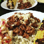 Recipe : Mexican Pork Chilli, Bulgur Wheat & Apple Salsa