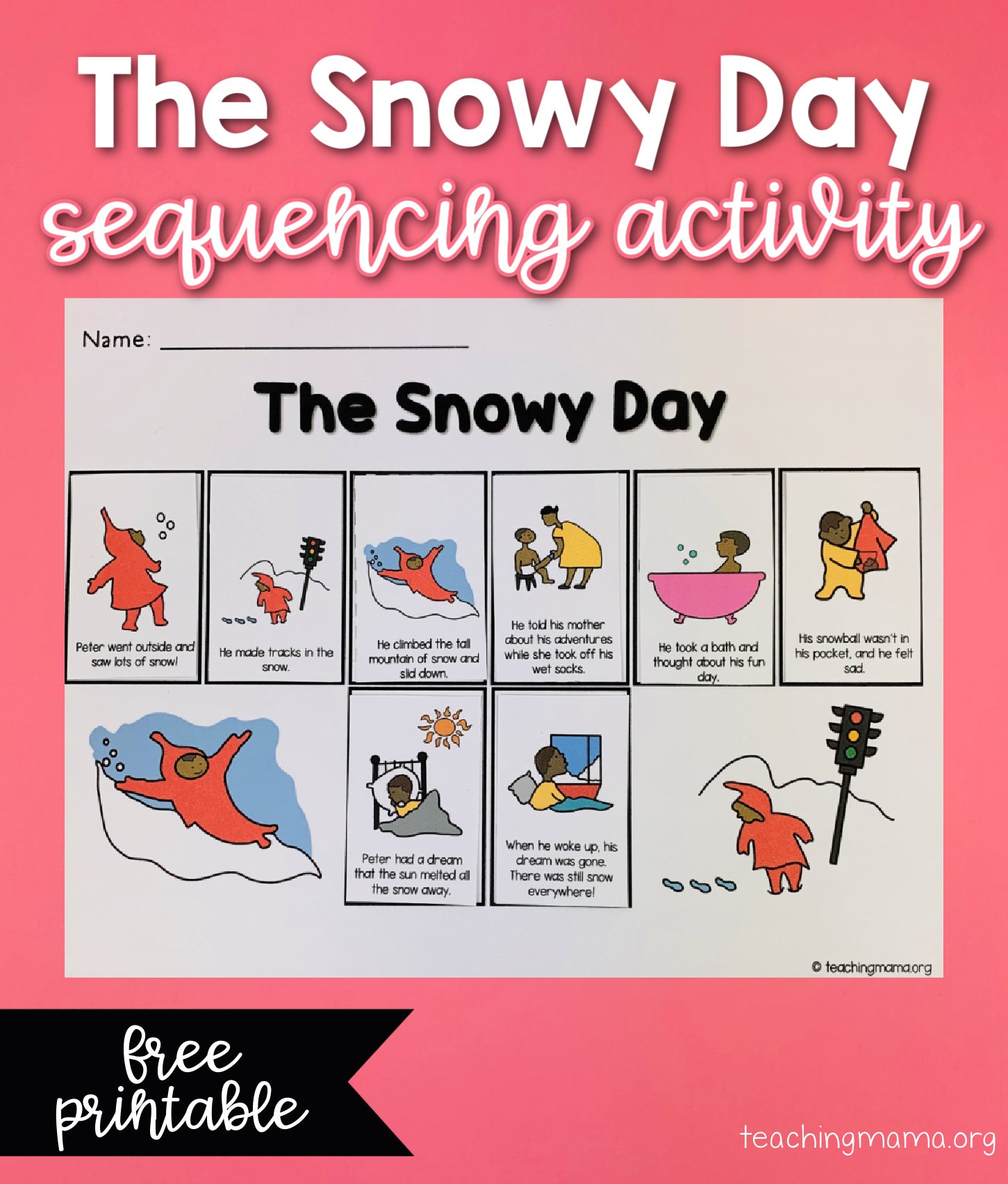 The Snowy Day Sequence Activity