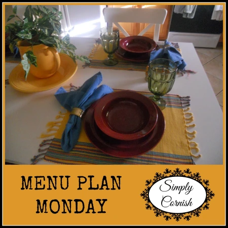 Menu Plan Monday - May 29, 2023