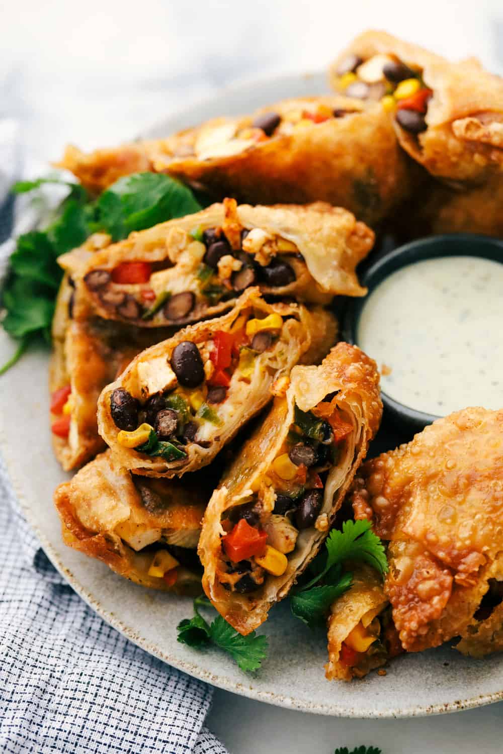 The Best Southwest Chicken Egg Rolls