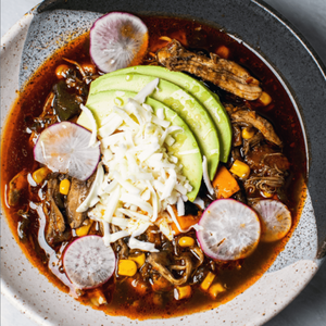 Chicken and Huitlacoche Soup with Sweet Potatoes