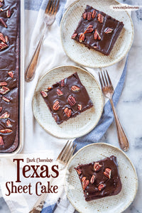 Dark Chocolate Texas Sheet Cake