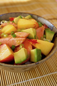 Sockeye Salmon Recipe with Peach and Avocado