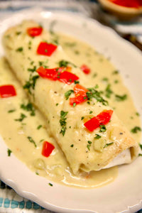 Smothered Chicken Burritos