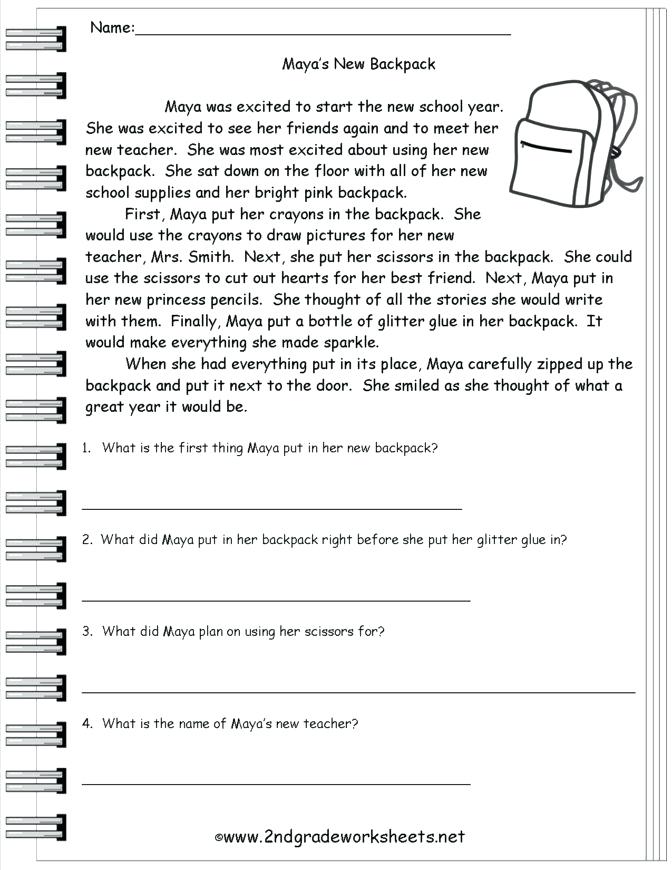 Second Grade Science Worksheets