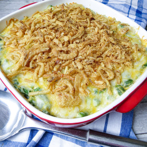 Cheesy, Creamy Green Bean Casserole