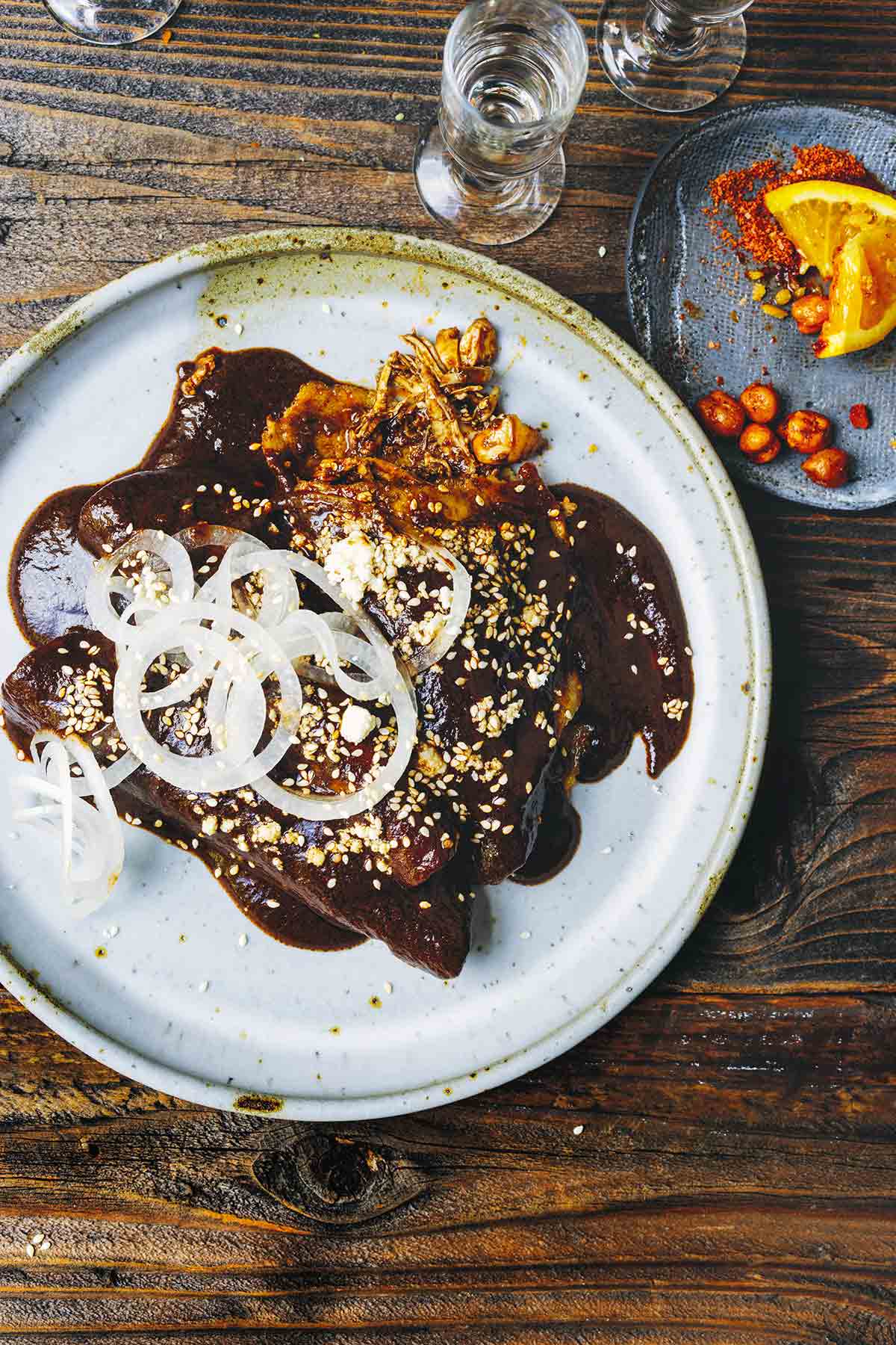 Enchiladas de Mole Poblano