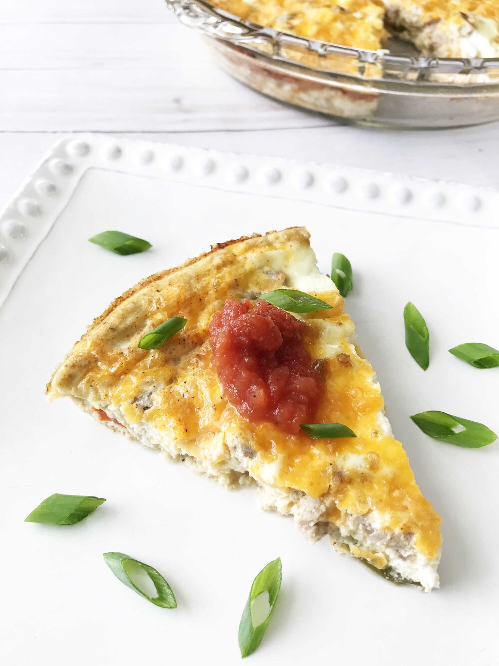 Beef Fajita Crustless Quiche