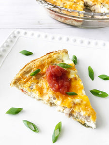 Beef Fajita Crustless Quiche