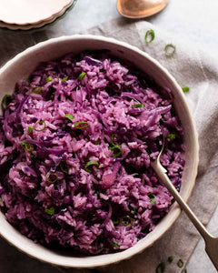 Purple rice (red cabbage rice)