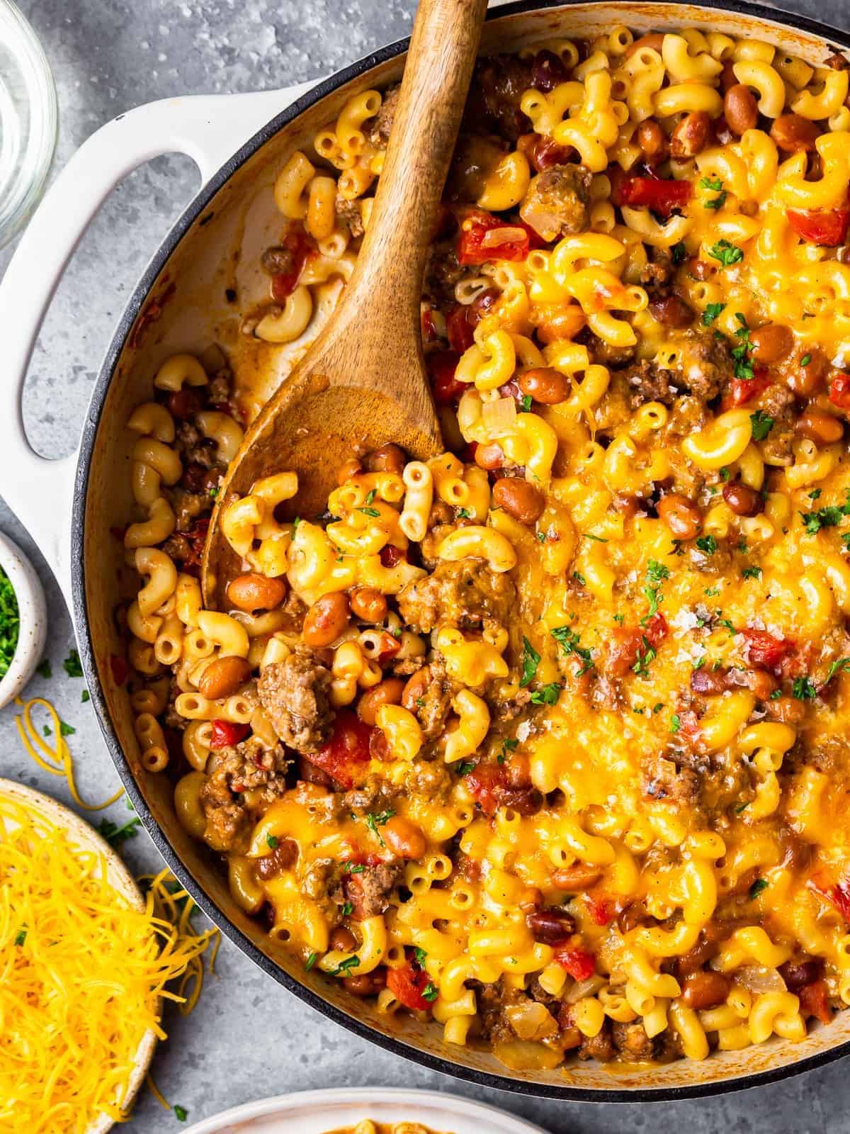 Chili Mac (One Pot Recipe)