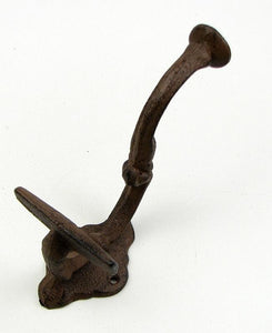 Cast Iron Coat and Hat Wall Hook Set of 2