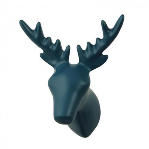 Wall Hook The Zoo Deer Petrol Blue