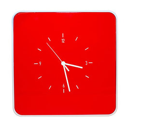 Paperflow MultiBox 12-Key Holder with Clock, 12.6 x 12.6 x 2.4 Inches, Red (MTBKHC.18)