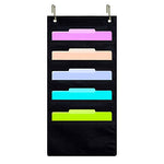 ZKOO Hanging File Folder Holder Cascading Fabric Organizer, Home School Office Classroom Filing Storage (5 pocket)