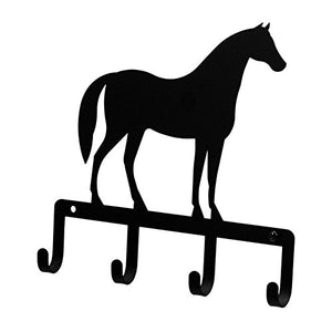 Iron Horse Key Rack / Jewelry Holder - Black Metal