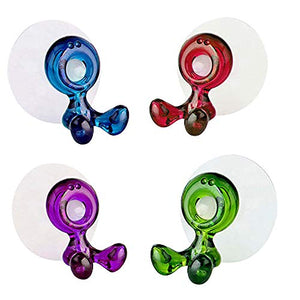 4PCs Vacally Toothbrush Suction Holder Fashion Home Bathroom Rack Wall Mount Hang Stand Wall Storage Shelves Bathroom Kitchen Hook Mounted Racks 5.5x3.5x5.5CM