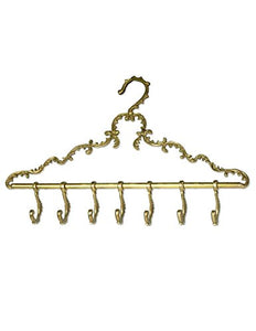 Victorian Trading Co Gold Hanger Scarf & Belt Hook Closet Organizer