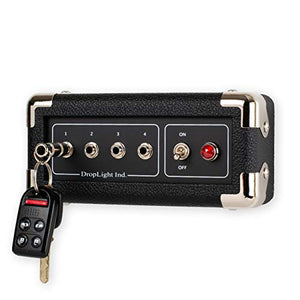 Guitar Amp Wall Mounted Key Holder with 4 Keychains, The Key Board by Droplight (Hammer)