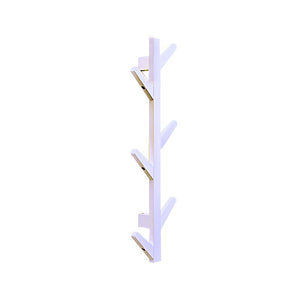 E-Goal 8 Hooks Bamboo Tree Wall Coat Rack Wall Mounted Hanger Storage Organiser Coat Hat Rack Hook for Home Bedroom Decoration Size:98×21.5×7cm/38.5×8.4×2.7 inch