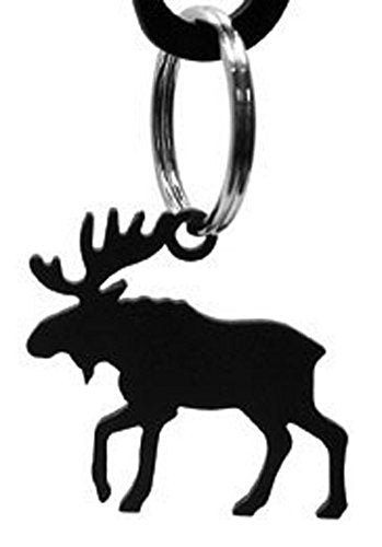 Iron Moose Keychain Keyring - Heavy Duty Metal Key Chain, Key Ring, Key Hooks, Key Holder
