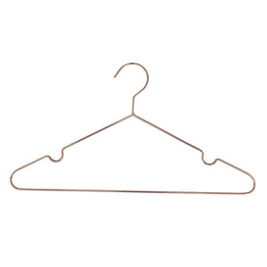Top rated koobay 30pack 17 rose shiny copper clothes metal wire hanging hangers for shirts coat storage display