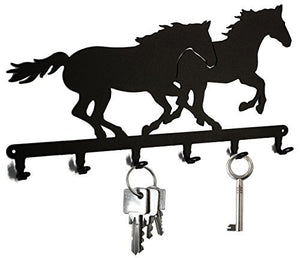 Key holder - Racehorse - beautiful key hook for wall - 6 hooks by steelprint.de
