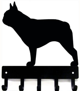 French Bulldog Key Rack & Dog Leash Hanger Large 9 inch
