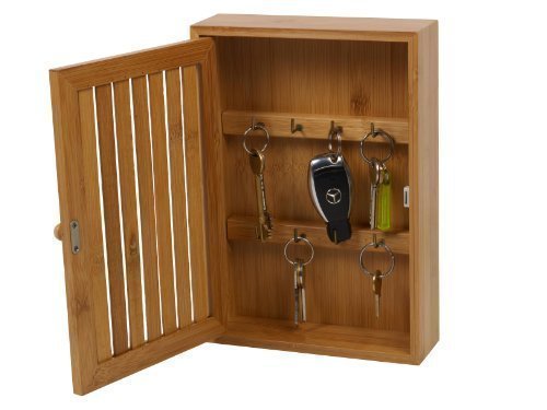 L-FENG-UK Wooden Wall Mounted Key Box