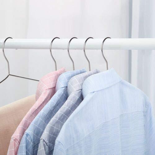 Organize with oika hangers 40 pack coat hangers clothes hangers stainless steel strong metal standard hanger 16 5 inch