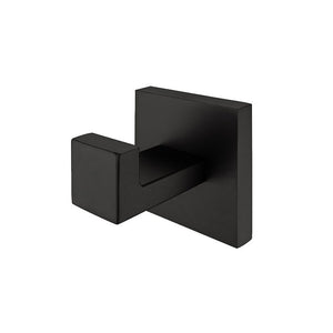 Homovater Wall Mounted Stainless Steel Bathroom Towel Coat Hook Rack Kitchen Cloth Hanger, Matte Black