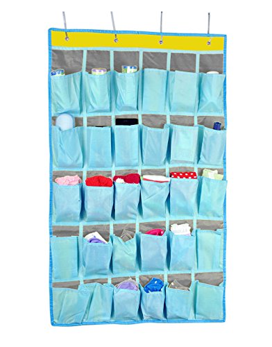 Over the Door Hanging Storage Bags Wall Door Closet Wardrobe 30 Pockets Hanging Toiletry Bag Shelf Rack Holder Shoe Underwear Socks Organizer