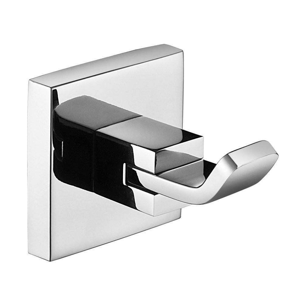 Budget friendly kes bathroom single coat robe hook sus304 stainless steel wall mount polished finish a21360
