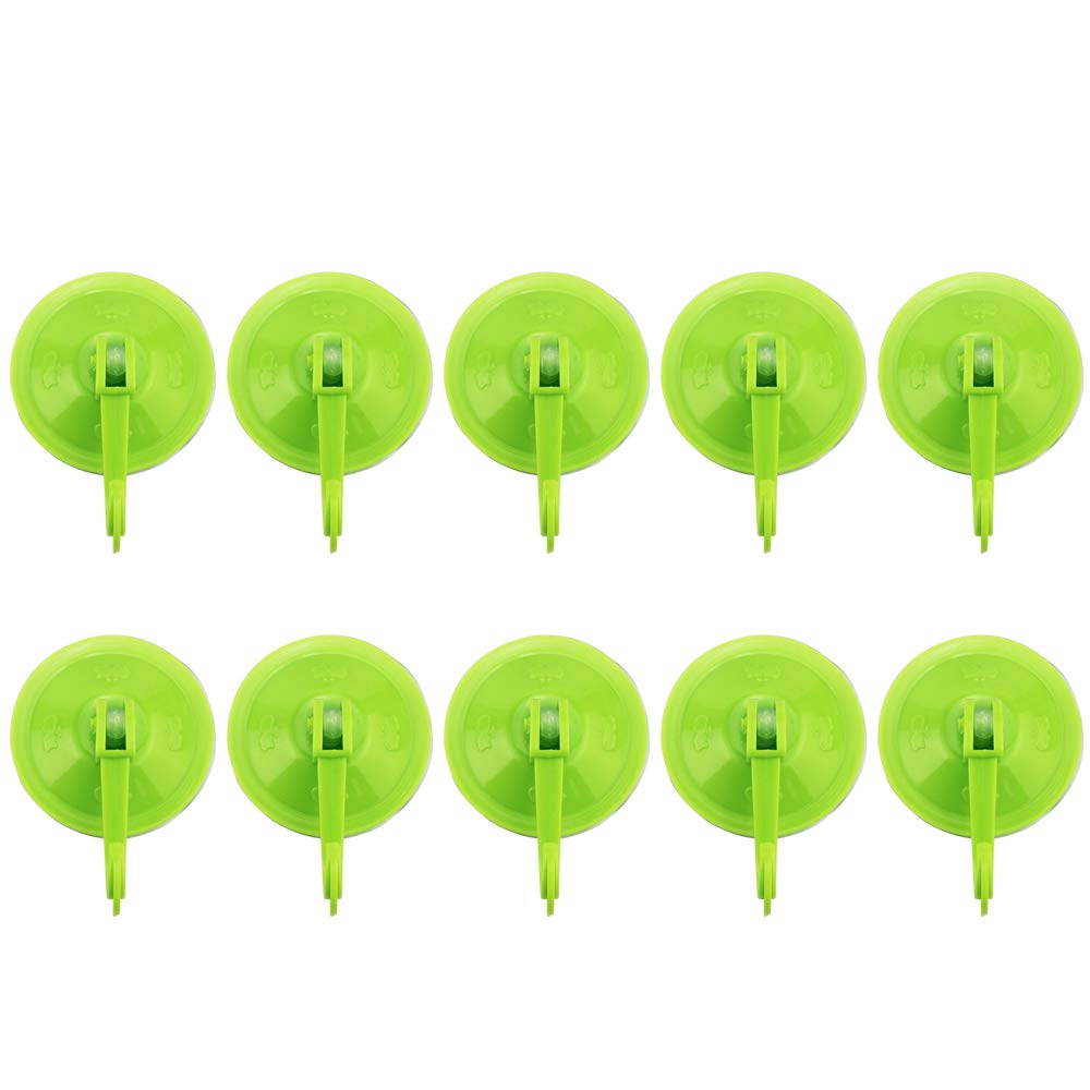 10 Pcs Bathroom Kitchen Suction Cup Wall Hooks Hangers, Home Storage Hooks Caps & Towels Plastic Holder Organizer Bathrobe Suit And Loofah For Wreath, Window, Mirror, Glass