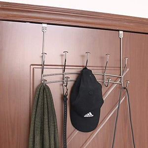 Featured vibrynt over the door hook rack heavy duty organizer hooks over door hanger for clothes coats towels hats or handbags