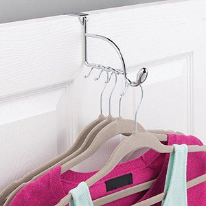 Home watimas over door valet hook for clothes hangers storage for coats hats robes clothes or towels