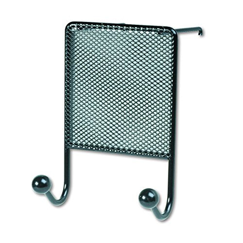 Fellowes Mesh Partition Additions Double Coat Hook, Black (75903)