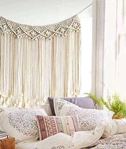Macrame Wall Hanging Boho Wedding Hanger Cotton Handmade Wall Art Home Wall Decor,42"x 35"