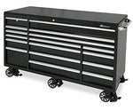 Cheap montezuma tool box 72 17 drawer roller cabinet with 18 gauge steel construction black powder coat finish bk7217mz